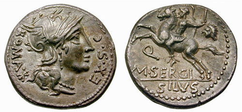 sergia roman coin denarius